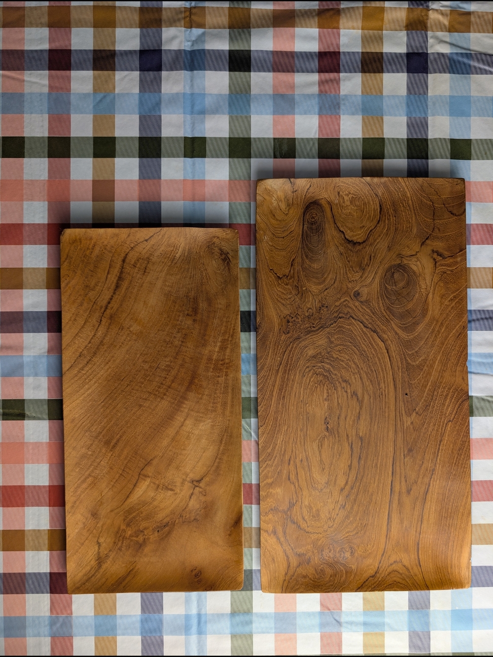 Handcarved Teak Wooden Serving Boards from Be Home - Set of two